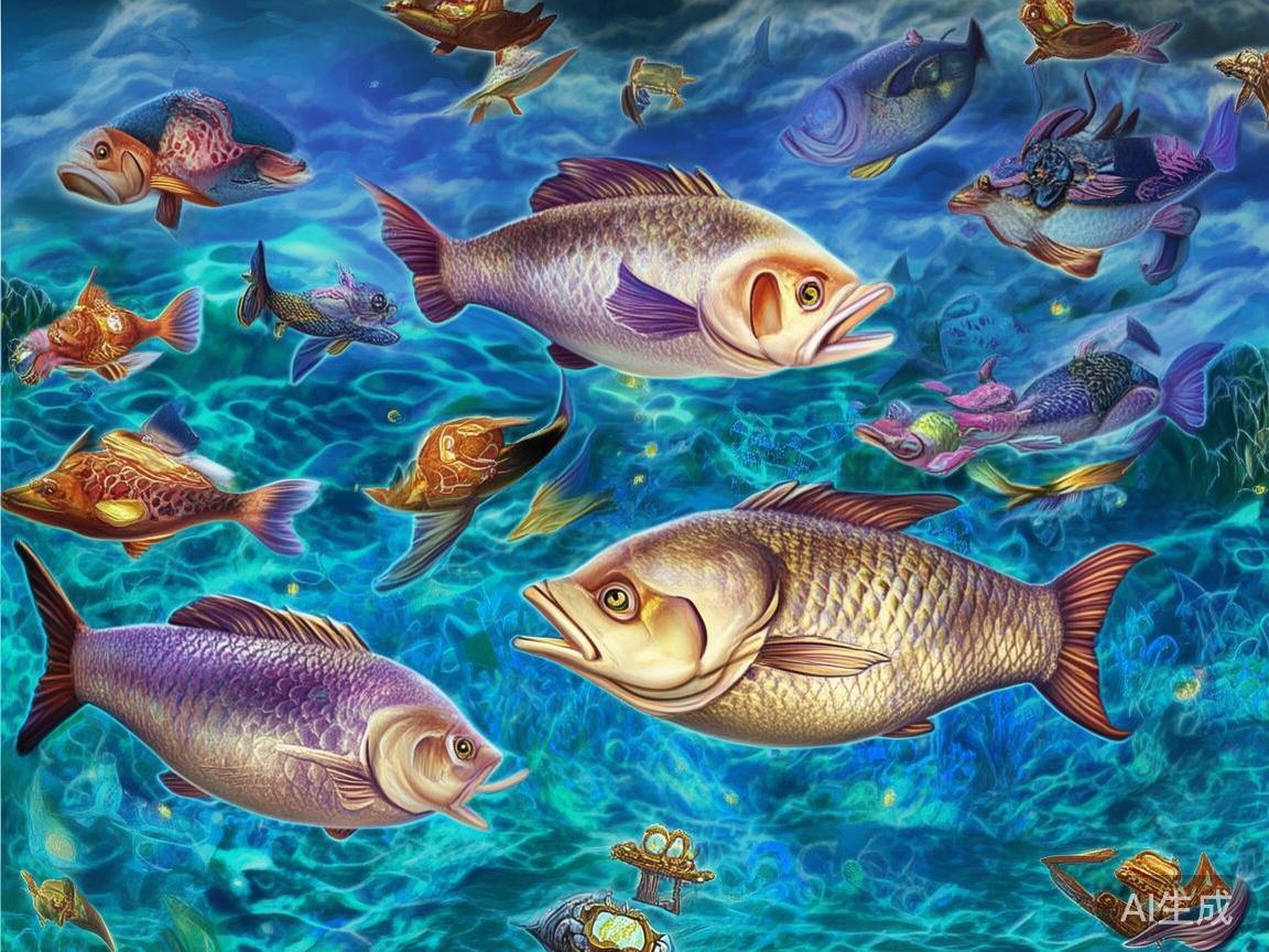 在游戏中，模型多样的特殊鱼类和各种道具饰演着重要角